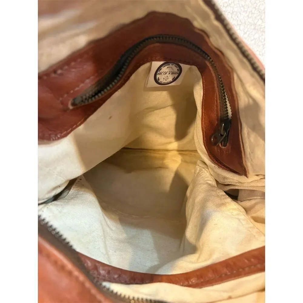 Arc Of A Diver Women's Multicolor Geometric Shoulder Bag Vintage Chic - Picture 7 of 11